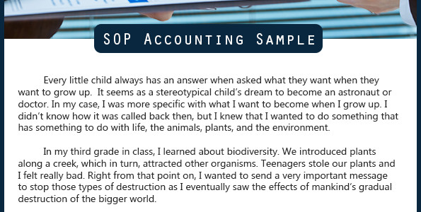 Best SOP Accounting Format Best SOP Accounting Format